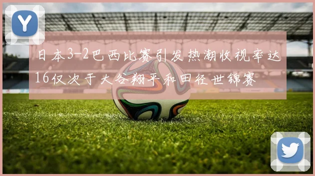 日本3-2巴西比赛引发热潮收视率达16仅次于大谷翔平和田径世锦赛