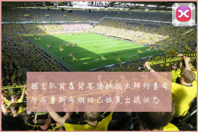 掘金队背靠背客场挑战太阳约基奇与布鲁斯布朗均已恢复出战状态